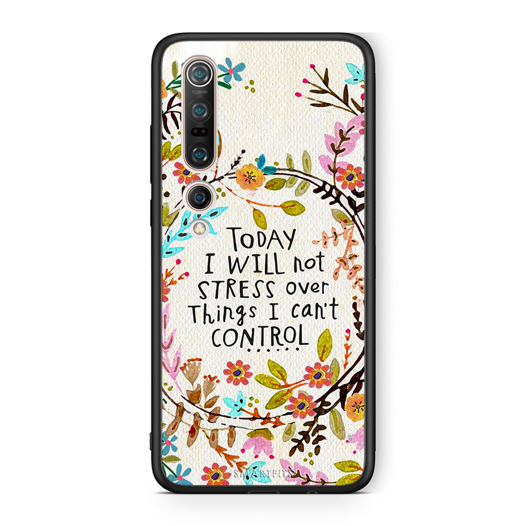 Xiaomi Mi 10 Stress Over θήκη από τη Smartfits με σχέδιο στο πίσω μέρος και μαύρο περίβλημα | Smartphone case with colorful back and black bezels by Smartfits