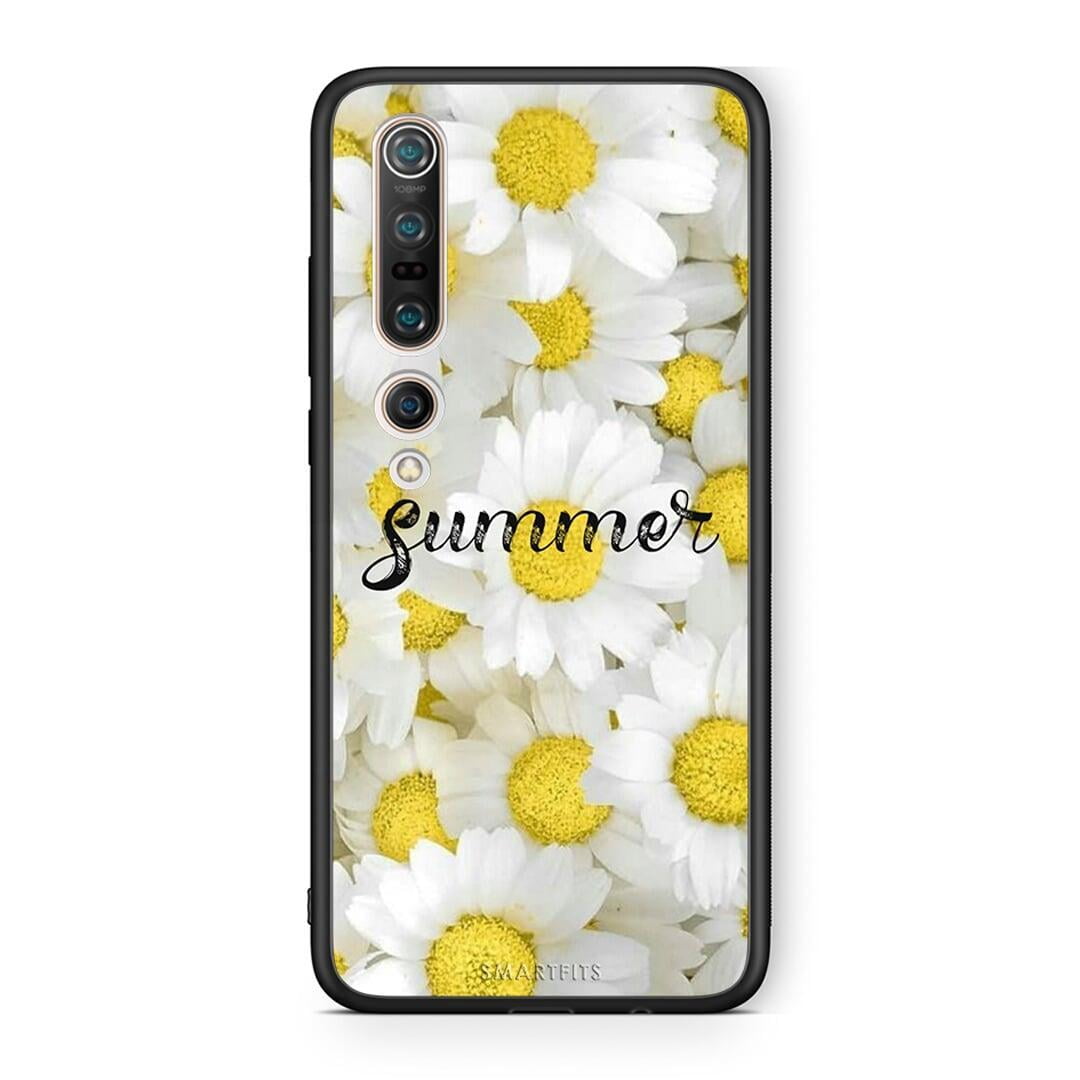 Xiaomi Mi 10 Summer Daisies Θήκη από τη Smartfits με σχέδιο στο πίσω μέρος και μαύρο περίβλημα | Smartphone case with colorful back and black bezels by Smartfits