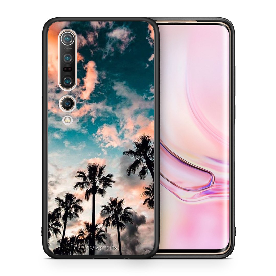 Θήκη Xiaomi Mi 10 Sky Summer από τη Smartfits με σχέδιο στο πίσω μέρος και μαύρο περίβλημα | Xiaomi Mi 10 Sky Summer case with colorful back and black bezels