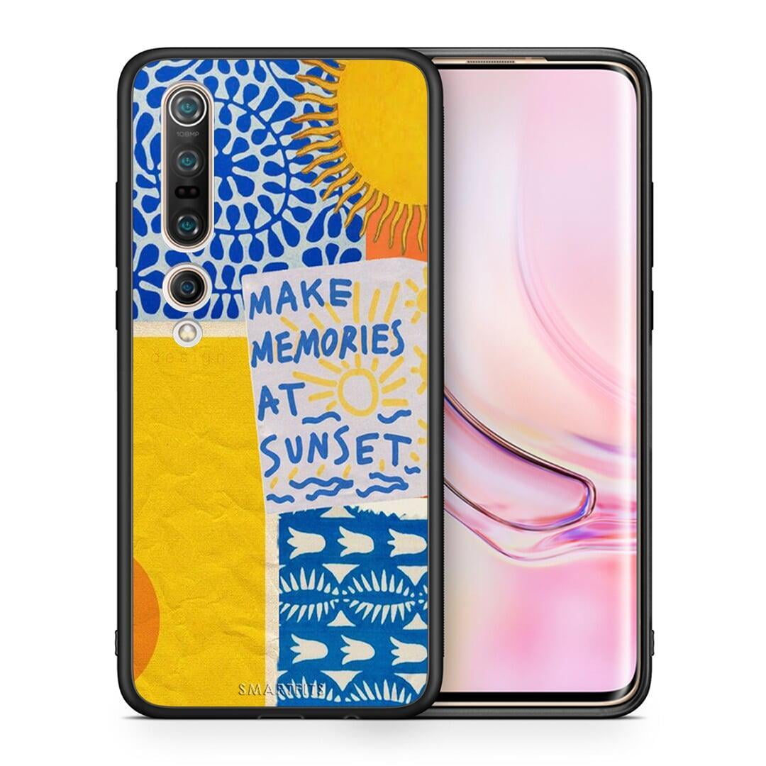 Θήκη Xiaomi Mi 10 Sunset Memories από τη Smartfits με σχέδιο στο πίσω μέρος και μαύρο περίβλημα | Xiaomi Mi 10 Sunset Memories case with colorful back and black bezels