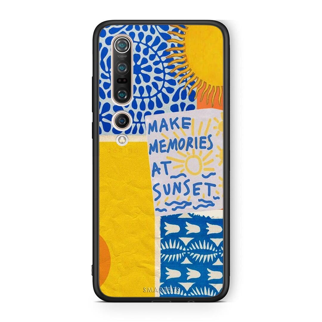 Xiaomi Mi 10 Sunset Memories Θήκη από τη Smartfits με σχέδιο στο πίσω μέρος και μαύρο περίβλημα | Smartphone case with colorful back and black bezels by Smartfits