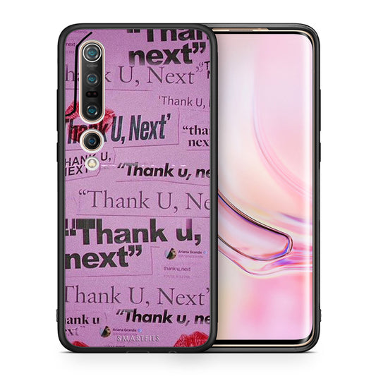 Θήκη Αγίου Βαλεντίνου Xiaomi Mi 10 Thank You Next από τη Smartfits με σχέδιο στο πίσω μέρος και μαύρο περίβλημα | Xiaomi Mi 10 Thank You Next case with colorful back and black bezels