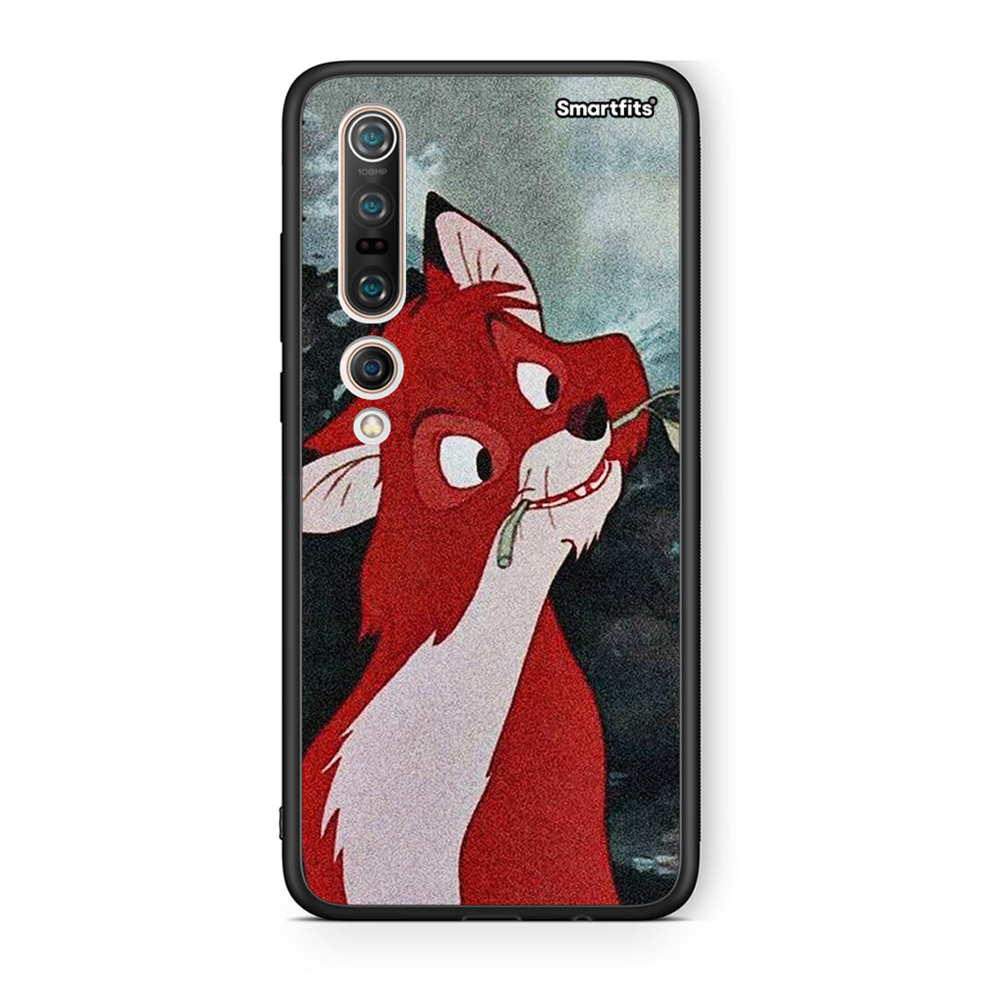 Xiaomi Mi 10 Tod And Vixey Love 1 θήκη από τη Smartfits με σχέδιο στο πίσω μέρος και μαύρο περίβλημα | Smartphone case with colorful back and black bezels by Smartfits