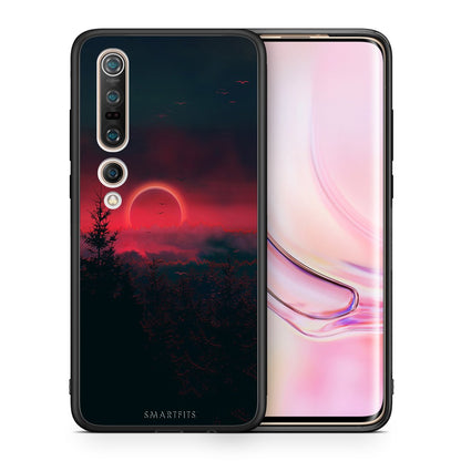 Θήκη Xiaomi Mi 10 Pro Sunset Tropic από τη Smartfits με σχέδιο στο πίσω μέρος και μαύρο περίβλημα | Xiaomi Mi 10 Pro Sunset Tropic case with colorful back and black bezels