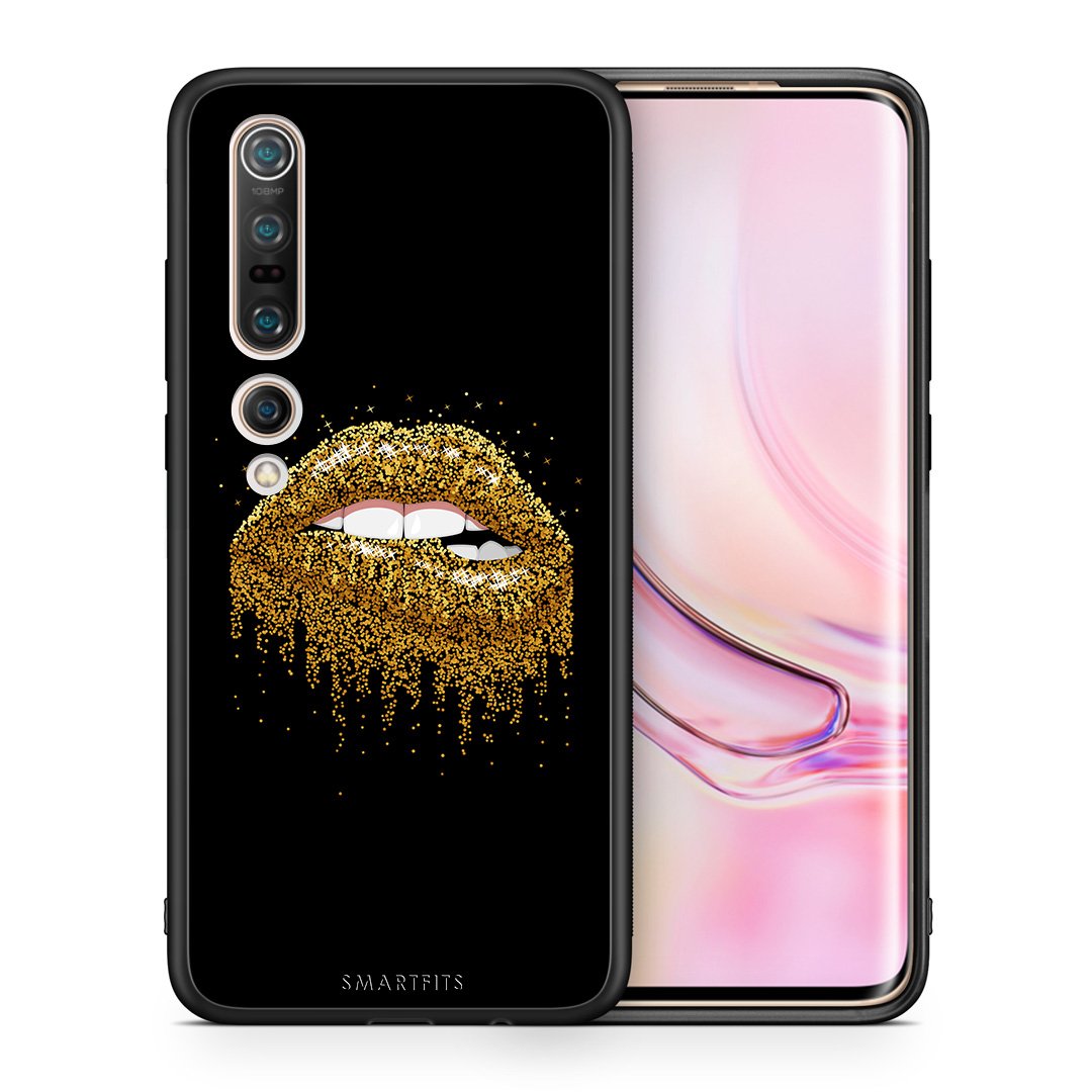 Θήκη Xiaomi Mi 10 Pro Golden Valentine από τη Smartfits με σχέδιο στο πίσω μέρος και μαύρο περίβλημα | Xiaomi Mi 10 Pro Golden Valentine case with colorful back and black bezels