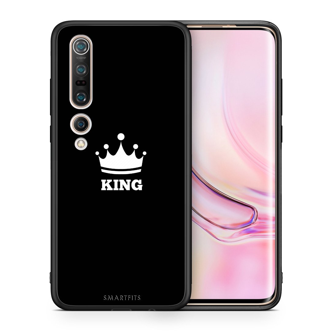 Θήκη Xiaomi Mi 10 King Valentine από τη Smartfits με σχέδιο στο πίσω μέρος και μαύρο περίβλημα | Xiaomi Mi 10 King Valentine case with colorful back and black bezels