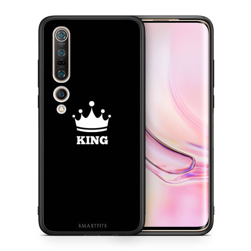 Θήκη Xiaomi Mi 10 King Valentine από τη Smartfits με σχέδιο στο πίσω μέρος και μαύρο περίβλημα | Xiaomi Mi 10 King Valentine case with colorful back and black bezels