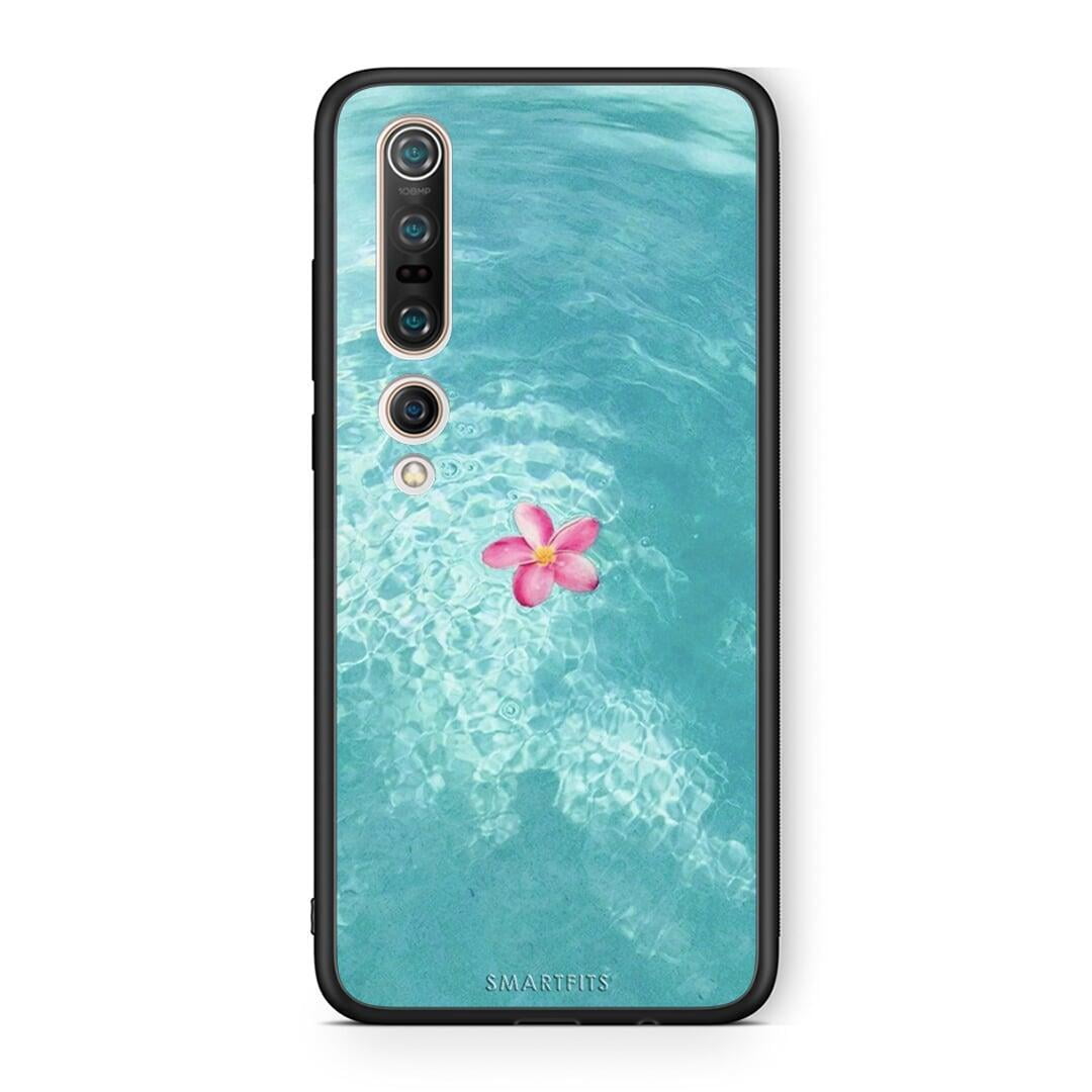 Xiaomi Mi 10 Water Flower Θήκη από τη Smartfits με σχέδιο στο πίσω μέρος και μαύρο περίβλημα | Smartphone case with colorful back and black bezels by Smartfits