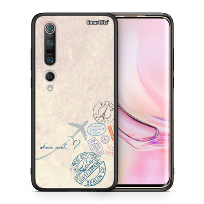 Θήκη Xiaomi Mi 10 Where Next από τη Smartfits με σχέδιο στο πίσω μέρος και μαύρο περίβλημα | Xiaomi Mi 10 Where Next case with colorful back and black bezels