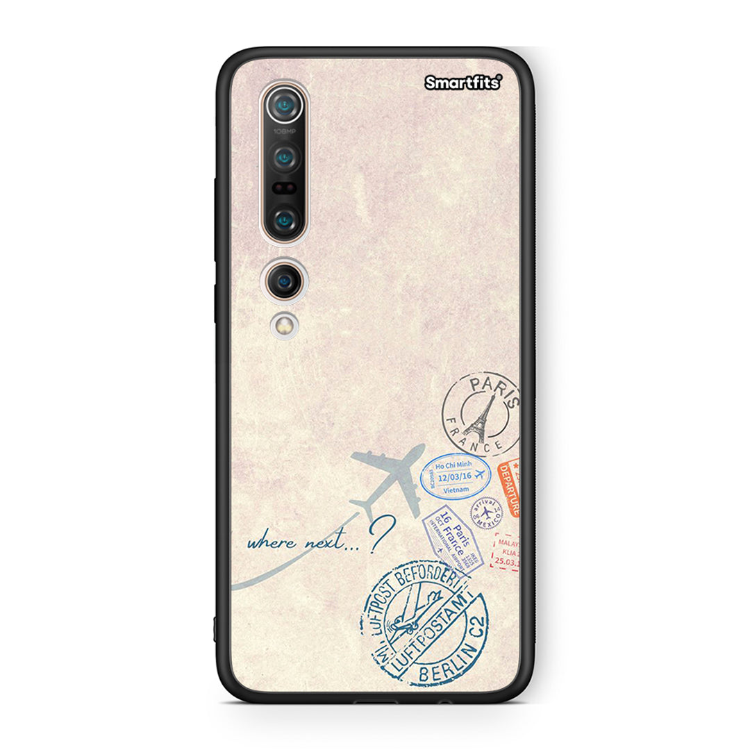Xiaomi Mi 10 Where Next Θήκη από τη Smartfits με σχέδιο στο πίσω μέρος και μαύρο περίβλημα | Smartphone case with colorful back and black bezels by Smartfits