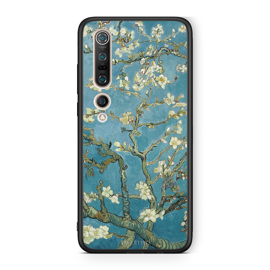 Xiaomi Mi 10 Pro White Blossoms θήκη από τη Smartfits με σχέδιο στο πίσω μέρος και μαύρο περίβλημα | Smartphone case with colorful back and black bezels by Smartfits