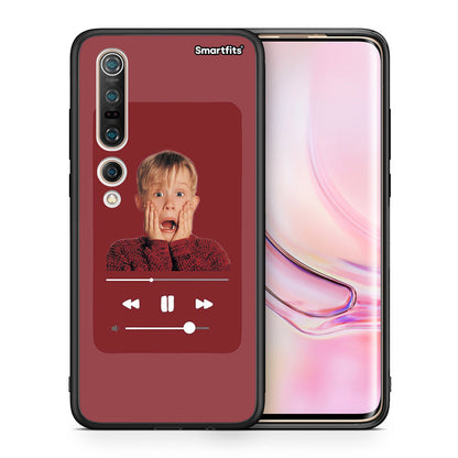 Θήκη Xiaomi Mi 10 Pro Xmas Alone Music από τη Smartfits με σχέδιο στο πίσω μέρος και μαύρο περίβλημα | Xiaomi Mi 10 Pro Xmas Alone Music case with colorful back and black bezels