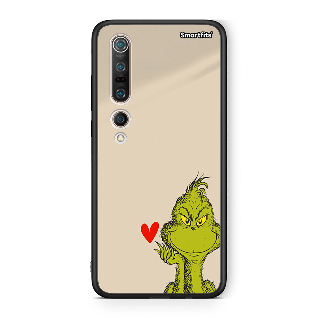 Xiaomi Mi 10 Pro Xmas Grinch θήκη από τη Smartfits με σχέδιο στο πίσω μέρος και μαύρο περίβλημα | Smartphone case with colorful back and black bezels by Smartfits
