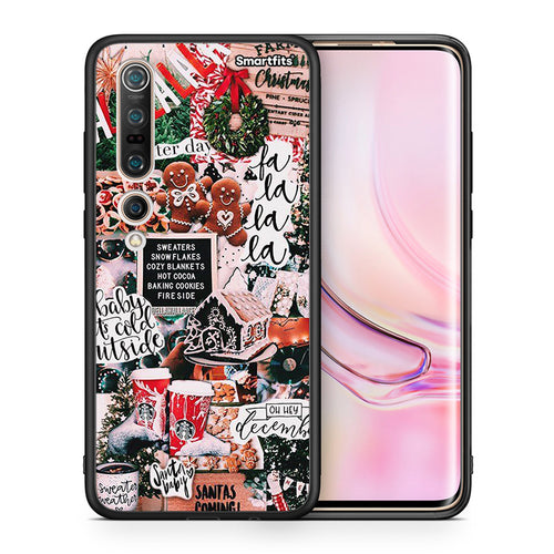 Θήκη Xiaomi Mi 10 Pro Xmas Habbits από τη Smartfits με σχέδιο στο πίσω μέρος και μαύρο περίβλημα | Xiaomi Mi 10 Pro Xmas Habbits case with colorful back and black bezels
