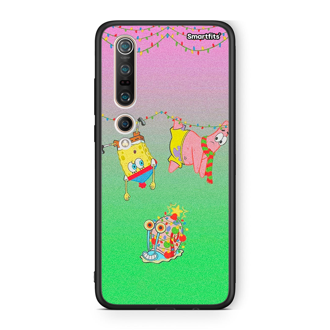 Xiaomi Mi 10 Pro Xmas Lights θήκη από τη Smartfits με σχέδιο στο πίσω μέρος και μαύρο περίβλημα | Smartphone case with colorful back and black bezels by Smartfits