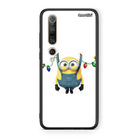 Thumbnail for Xiaomi Mi 10 Pro Xmas Minion Lights θήκη από τη Smartfits με σχέδιο στο πίσω μέρος και μαύρο περίβλημα | Smartphone case with colorful back and black bezels by Smartfits