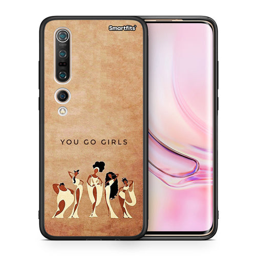 Θήκη Xiaomi Mi 10 Pro You Go Girl από τη Smartfits με σχέδιο στο πίσω μέρος και μαύρο περίβλημα | Xiaomi Mi 10 Pro You Go Girl case with colorful back and black bezels