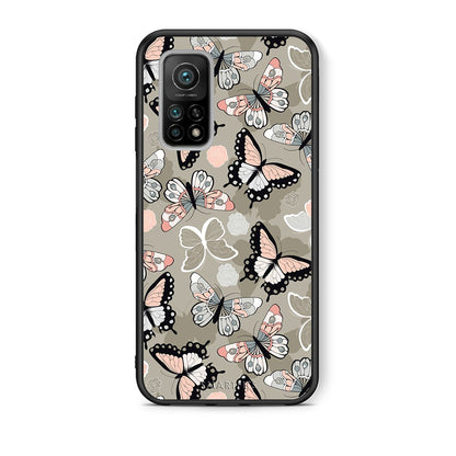 Θήκη Xiaomi Mi 10T/10T Pro Butterflies Boho από τη Smartfits με σχέδιο στο πίσω μέρος και μαύρο περίβλημα | Xiaomi Mi 10T/10T Pro Butterflies Boho case with colorful back and black bezels