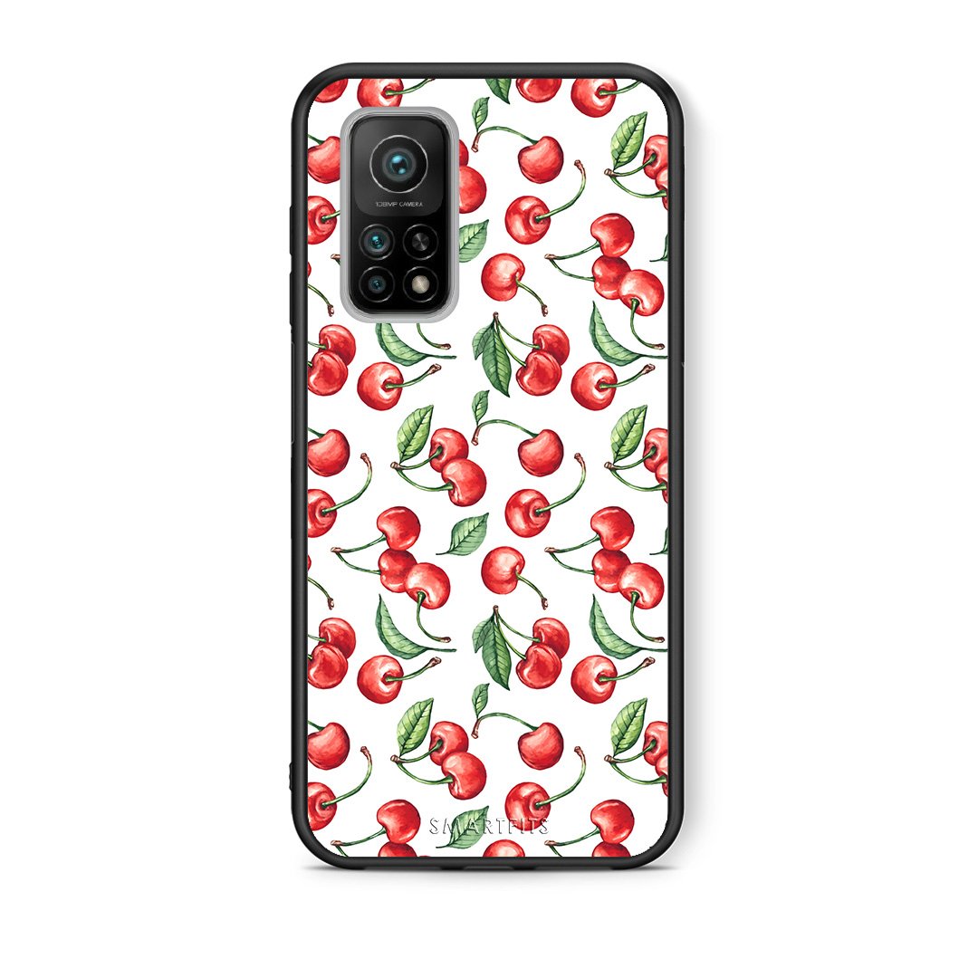 Θήκη Xiaomi Mi 10T/10T Pro Cherry Summer από τη Smartfits με σχέδιο στο πίσω μέρος και μαύρο περίβλημα | Xiaomi Mi 10T/10T Pro Cherry Summer case with colorful back and black bezels