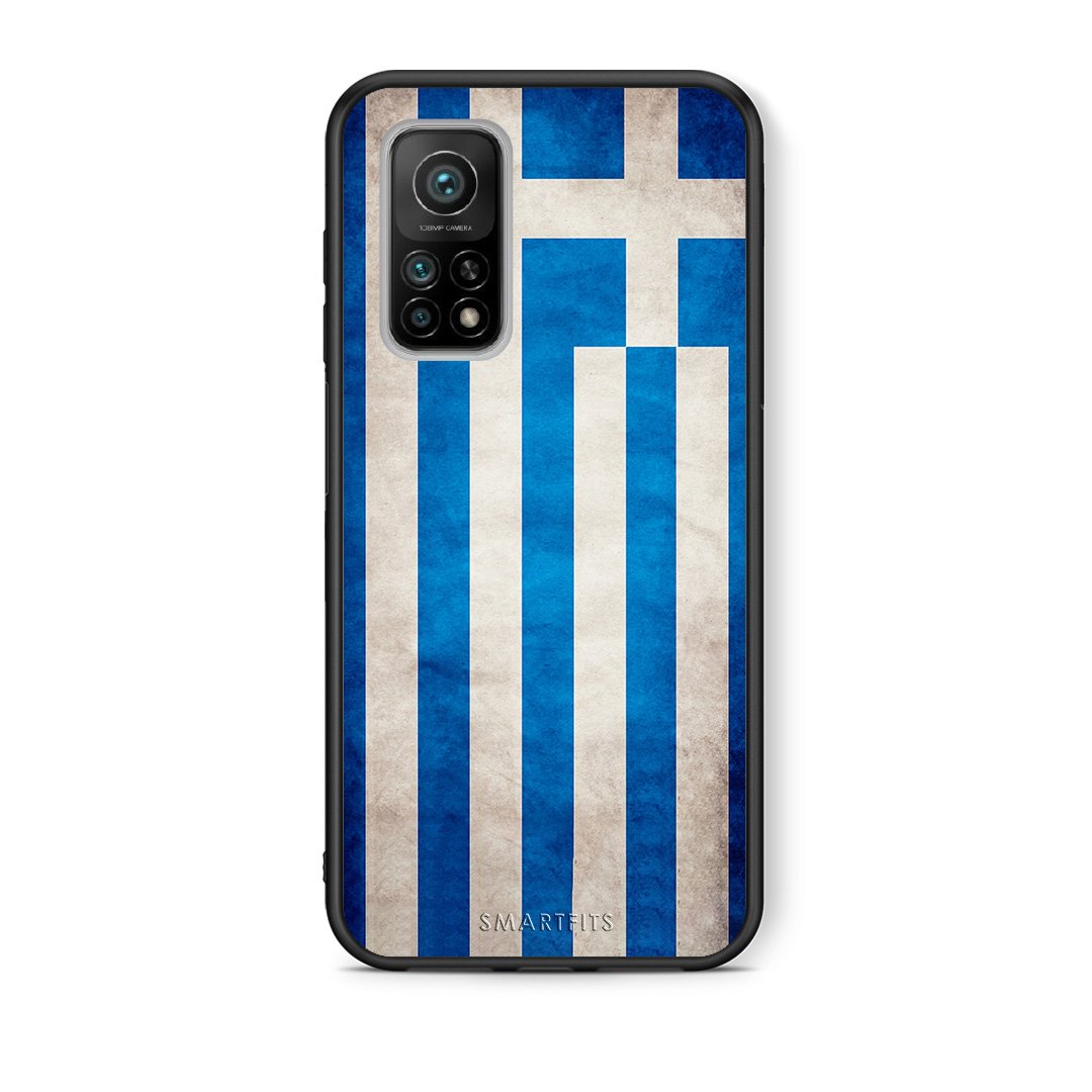 Θήκη Xiaomi Mi 10T/10T Pro Greek Flag από τη Smartfits με σχέδιο στο πίσω μέρος και μαύρο περίβλημα | Xiaomi Mi 10T/10T Pro Greek Flag case with colorful back and black bezels