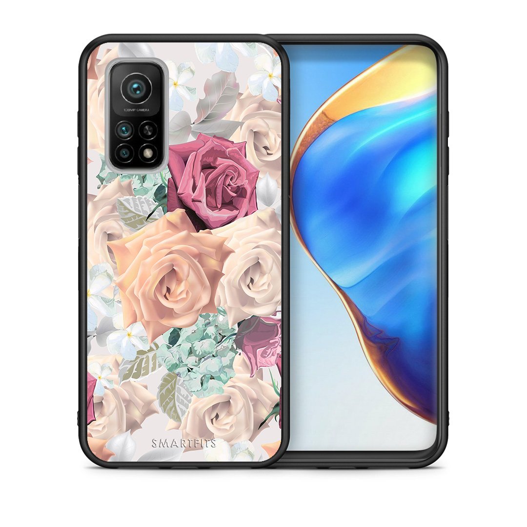 Θήκη Xiaomi Mi 10T/10T Pro Bouquet Floral από τη Smartfits με σχέδιο στο πίσω μέρος και μαύρο περίβλημα | Xiaomi Mi 10T/10T Pro Bouquet Floral case with colorful back and black bezels