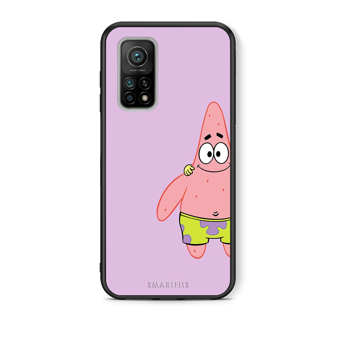 Θήκη Xiaomi Mi 10T/10T Pro  Friends Patrick από τη Smartfits με σχέδιο στο πίσω μέρος και μαύρο περίβλημα | Xiaomi Mi 10T/10T Pro  Friends Patrick case with colorful back and black bezels