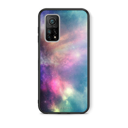 Θήκη Xiaomi Mi 10T/10T Pro Rainbow Galaxy από τη Smartfits με σχέδιο στο πίσω μέρος και μαύρο περίβλημα | Xiaomi Mi 10T/10T Pro Rainbow Galaxy case with colorful back and black bezels