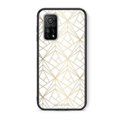 Θήκη Xiaomi Mi 10T/10T Pro Luxury White Geometric από τη Smartfits με σχέδιο στο πίσω μέρος και μαύρο περίβλημα | Xiaomi Mi 10T/10T Pro Luxury White Geometric case with colorful back and black bezels