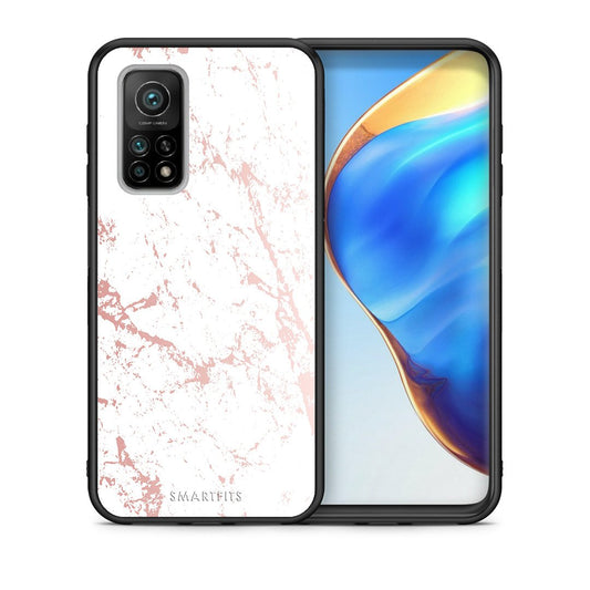 Θήκη Xiaomi Mi 10T/10T Pro Pink Splash Marble από τη Smartfits με σχέδιο στο πίσω μέρος και μαύρο περίβλημα | Xiaomi Mi 10T/10T Pro Pink Splash Marble case with colorful back and black bezels
