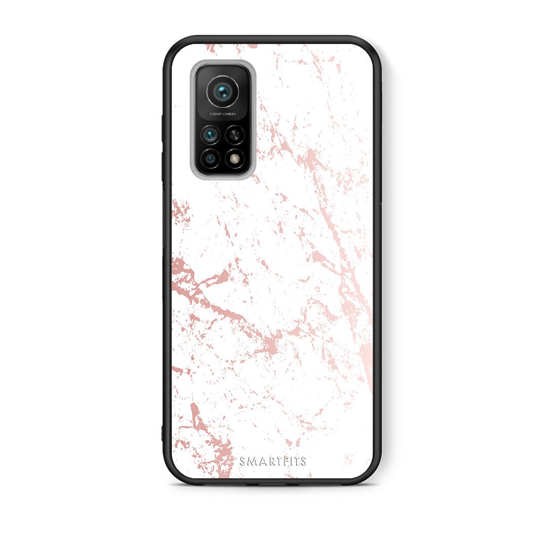Θήκη Xiaomi Mi 10T/10T Pro Pink Splash Marble από τη Smartfits με σχέδιο στο πίσω μέρος και μαύρο περίβλημα | Xiaomi Mi 10T/10T Pro Pink Splash Marble case with colorful back and black bezels