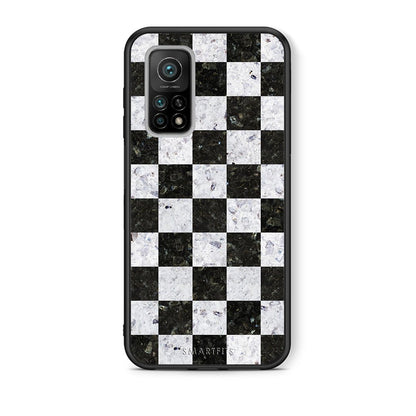 Θήκη Xiaomi Mi 10T/10T Pro Square Geometric Marble από τη Smartfits με σχέδιο στο πίσω μέρος και μαύρο περίβλημα | Xiaomi Mi 10T/10T Pro Square Geometric Marble case with colorful back and black bezels