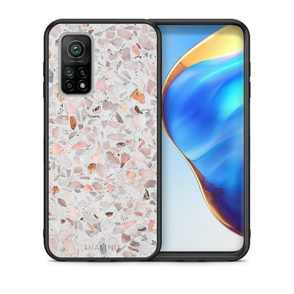 Θήκη Xiaomi Mi 10T/10T Pro Marble Terrazzo από τη Smartfits με σχέδιο στο πίσω μέρος και μαύρο περίβλημα | Xiaomi Mi 10T/10T Pro Marble Terrazzo case with colorful back and black bezels