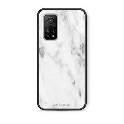 Θήκη Xiaomi Mi 10T/10T Pro White Marble από τη Smartfits με σχέδιο στο πίσω μέρος και μαύρο περίβλημα | Xiaomi Mi 10T/10T Pro White Marble case with colorful back and black bezels