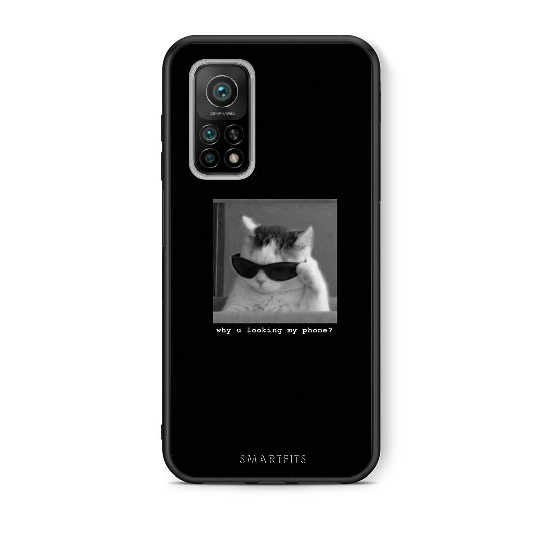 Θήκη Xiaomi Mi 10T/10T Pro Meme Cat από τη Smartfits με σχέδιο στο πίσω μέρος και μαύρο περίβλημα | Xiaomi Mi 10T/10T Pro Meme Cat case with colorful back and black bezels