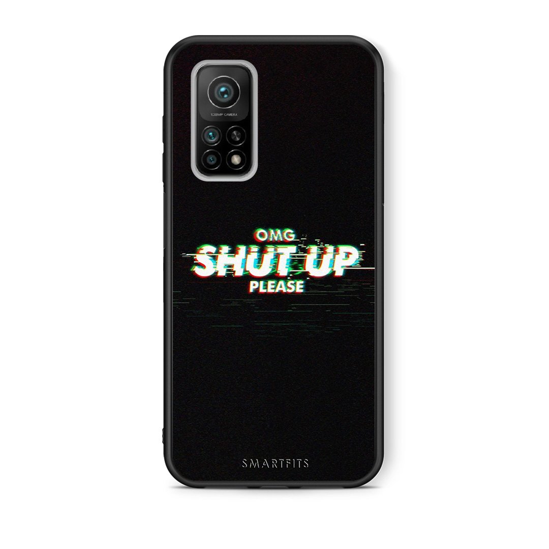 Θήκη Xiaomi Mi 10T/10T Pro OMG ShutUp από τη Smartfits με σχέδιο στο πίσω μέρος και μαύρο περίβλημα | Xiaomi Mi 10T/10T Pro OMG ShutUp case with colorful back and black bezels