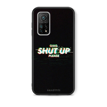 Θήκη Xiaomi Mi 10T/10T Pro OMG ShutUp από τη Smartfits με σχέδιο στο πίσω μέρος και μαύρο περίβλημα | Xiaomi Mi 10T/10T Pro OMG ShutUp case with colorful back and black bezels