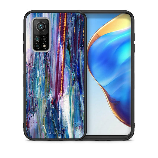 Θήκη Xiaomi Mi 10T/10T Pro Winter Paint από τη Smartfits με σχέδιο στο πίσω μέρος και μαύρο περίβλημα | Xiaomi Mi 10T/10T Pro Winter Paint case with colorful back and black bezels