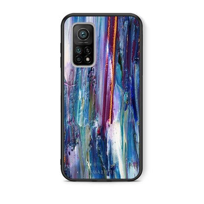 Θήκη Xiaomi Mi 10T/10T Pro Winter Paint από τη Smartfits με σχέδιο στο πίσω μέρος και μαύρο περίβλημα | Xiaomi Mi 10T/10T Pro Winter Paint case with colorful back and black bezels