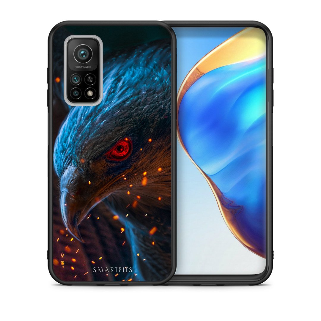 Θήκη Xiaomi Mi 10T/10T Pro Eagle PopArt από τη Smartfits με σχέδιο στο πίσω μέρος και μαύρο περίβλημα | Xiaomi Mi 10T/10T Pro Eagle PopArt case with colorful back and black bezels