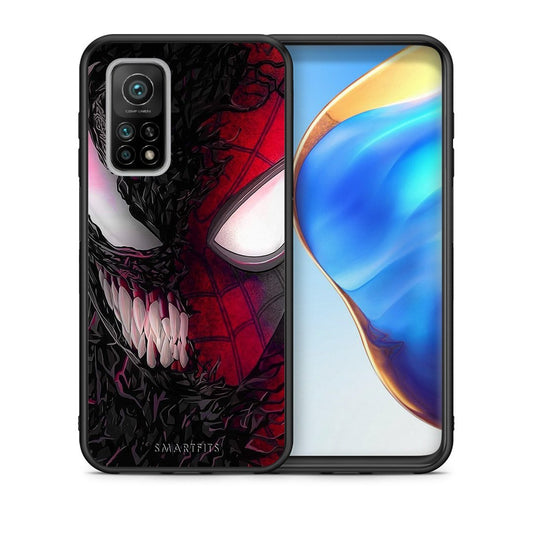 Θήκη Xiaomi Mi 10T/10T Pro SpiderVenom PopArt από τη Smartfits με σχέδιο στο πίσω μέρος και μαύρο περίβλημα | Xiaomi Mi 10T/10T Pro SpiderVenom PopArt case with colorful back and black bezels