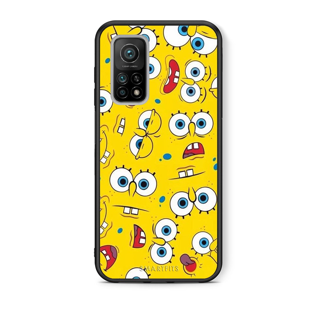 Θήκη Xiaomi Mi 10T/10T Pro Sponge PopArt από τη Smartfits με σχέδιο στο πίσω μέρος και μαύρο περίβλημα | Xiaomi Mi 10T/10T Pro Sponge PopArt case with colorful back and black bezels