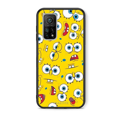 Θήκη Xiaomi Mi 10T/10T Pro Sponge PopArt από τη Smartfits με σχέδιο στο πίσω μέρος και μαύρο περίβλημα | Xiaomi Mi 10T/10T Pro Sponge PopArt case with colorful back and black bezels