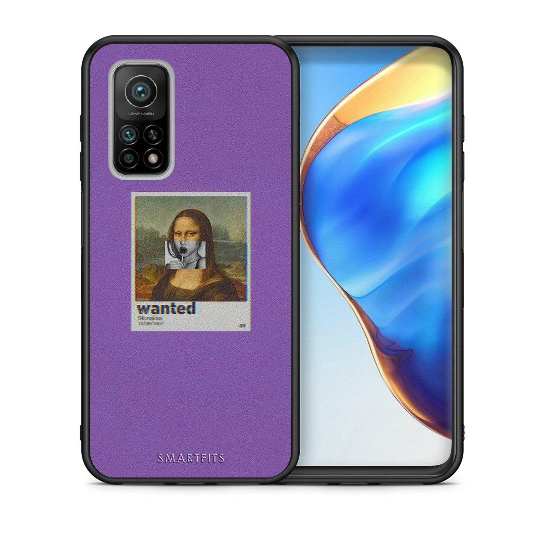 Θήκη Xiaomi Mi 10T/10T Pro Monalisa Popart από τη Smartfits με σχέδιο στο πίσω μέρος και μαύρο περίβλημα | Xiaomi Mi 10T/10T Pro Monalisa Popart case with colorful back and black bezels
