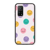 Thumbnail for Θήκη Xiaomi Mi 10T/10T Pro Smiley Faces από τη Smartfits με σχέδιο στο πίσω μέρος και μαύρο περίβλημα | Xiaomi Mi 10T/10T Pro Smiley Faces case with colorful back and black bezels