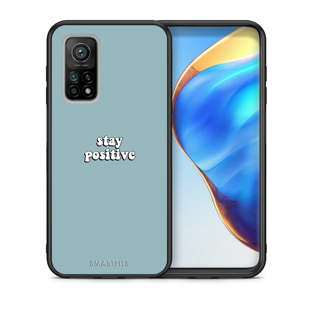 Θήκη Xiaomi Mi 10T/10T Pro Positive Text από τη Smartfits με σχέδιο στο πίσω μέρος και μαύρο περίβλημα | Xiaomi Mi 10T/10T Pro Positive Text case with colorful back and black bezels