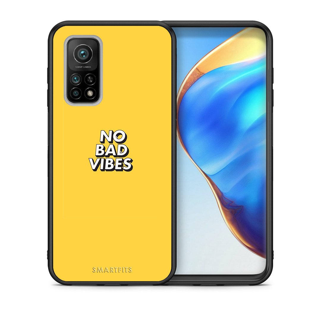 Θήκη Xiaomi Mi 10T/10T Pro Vibes Text από τη Smartfits με σχέδιο στο πίσω μέρος και μαύρο περίβλημα | Xiaomi Mi 10T/10T Pro Vibes Text case with colorful back and black bezels