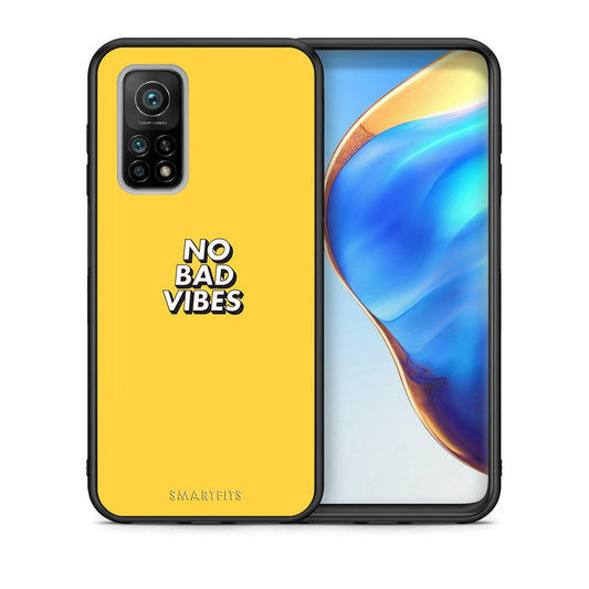 Θήκη Xiaomi Mi 10T/10T Pro Vibes Text από τη Smartfits με σχέδιο στο πίσω μέρος και μαύρο περίβλημα | Xiaomi Mi 10T/10T Pro Vibes Text case with colorful back and black bezels