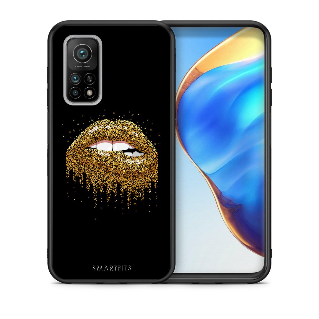 Θήκη Xiaomi Mi 10T/10T Pro Golden Valentine από τη Smartfits με σχέδιο στο πίσω μέρος και μαύρο περίβλημα | Xiaomi Mi 10T/10T Pro Golden Valentine case with colorful back and black bezels