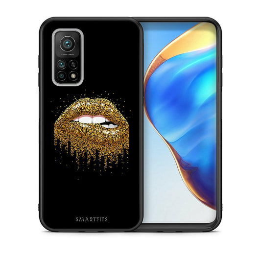 Θήκη Xiaomi Mi 10T/10T Pro Golden Valentine από τη Smartfits με σχέδιο στο πίσω μέρος και μαύρο περίβλημα | Xiaomi Mi 10T/10T Pro Golden Valentine case with colorful back and black bezels