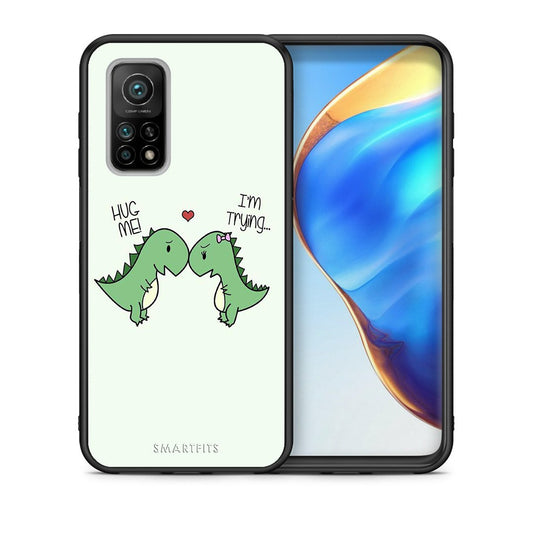 Θήκη Xiaomi Mi 10T/10T Pro Rex Valentine από τη Smartfits με σχέδιο στο πίσω μέρος και μαύρο περίβλημα | Xiaomi Mi 10T/10T Pro Rex Valentine case with colorful back and black bezels
